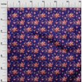 thumbnail image 3 of oneOone Rayon Dark Blue Fabric Florals Sewing Craft Projects Fabric Prints By Yard 56 Inch Wide, 3 of 4