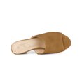 thumbnail image 4 of BLISSFUL STEP Mules à Talons pour Femmes à Enfiler Sandales à Talon Bloc Brun 6,5, 4 of 6