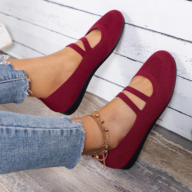 Qertyioot Espadrilles de Mode pour Femmes Liquidation Chaussures Plates Multicolores à Bout Rond pour Femmes Chaussures Décontractées Légères et Souples