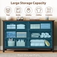 thumbnail image 3 of GIKPAL Black Dresser for Bedroom, 6 Drawers Wood Dresser with Antique Handles, Farmhouse Rustic Chest of Drawers for Bedroom, Living Room, Entryway & Hallway, 3 of 10