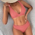 thumbnail image 1 of zanvin Womens High Waisted Bathing Suits Bikini Sets Two Piece Swimsuits,Pink,L, 1 of 6