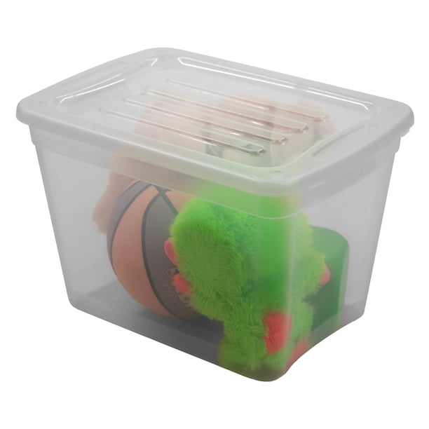 Gracious Living 39L Clear Snap Lid Tote - Walmart.ca
