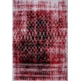 thumbnail image 1 of Verona Red Black Diamond Pattern Area Rug 5'2" x 7'5", 1 of 4