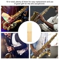 thumbnail image 4 of Tenor Saxophone Reeds, 10Pcs Rich Sound Non Deform Tenor Saxophone Reeds Set Bb Key Sax Replacement Parts with Plastic Box, 4 of 7