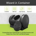 thumbnail image 2 of Good Ideas Compost Wizard Jr Bac de Compost pour Jardin Extérieur, Noir, 2 of 12