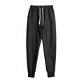 thumbnail image 2 of Ceisia Men Solid Color Loose Casual Pants Elastic Waist Drawstring Sports Gift Work Trousers, 2 of 4