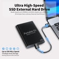thumbnail image 2 of 2 T B Large Capacity Black External SSD USB 3.0 Hard Drive Typec-Computer/Laptop, 2 of 7