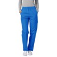 thumbnail image 1 of Adar Pantalon de Sarrau Cargo Fuselé Universel pour Femmes, Taille Élastique, Popeline Durable, Noir, 1 of 7