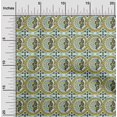 thumbnail image 1 of oneOone Polyester Lycra Fabric Floral & Paisley Block Printed Fabric 1 Yard 56 Inch Wide, 1 of 4