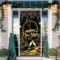 thumbnail image 2 of Qiulaii 3 Pcs Décorations de Rideau de Porte de Noël, Housse de Fond de Scène des Fêtes Imperméable, Décor Festif Réutilisable pour la Maison et la Vitrine 35*71 Po, 2 of 6