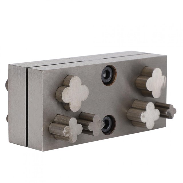 Fyydes Disc Cutter,Punch Die Disc Set Hole Cutting Steel Plate Lucky Clover Punching Cut Jewelry Tools,Punch Disc