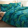 thumbnail image 3 of Bedspread Coverlet Set Queen Size Quilts Bedding Leaves Quilts Spring Summer Lightweight Bedding Reversible Quilts Bedspread Home Quilts Tropical Green Palm Tree Leaf Print Bedspread with Pillow Shams, 3 of 5