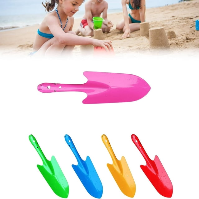 CHOK Mini Pelle à Main de Jardin Coloré Outils de Pelles de Sable en Métal pour les Enfants Pelle de Bêche Résistant à la Rouille pour la Plantation de Transplantation Désherbage Creuser la Plage