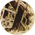 thumbnail image 1 of Ahgly Company Tapis de Zone Ronds d'Intérieur Lavables à la Machine, Transitionnels, Brun Boulanger, 3 Pieds Rond, 1 of 7
