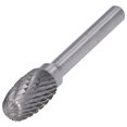 thumbnail image 1 of Rotating Grinder Bit, Labor Saving Straight Shank Easy To Install Fast Chip Removal YG8 Cemented Carbide  Cutting Burrs Die  for Chamfering and Deburring, 1 of 8