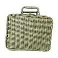 thumbnail image 4 of Siruishop Imitation Rattan Suitcase Decorative Picnic Basket for Party Camping Outside 35cm, 4 of 8