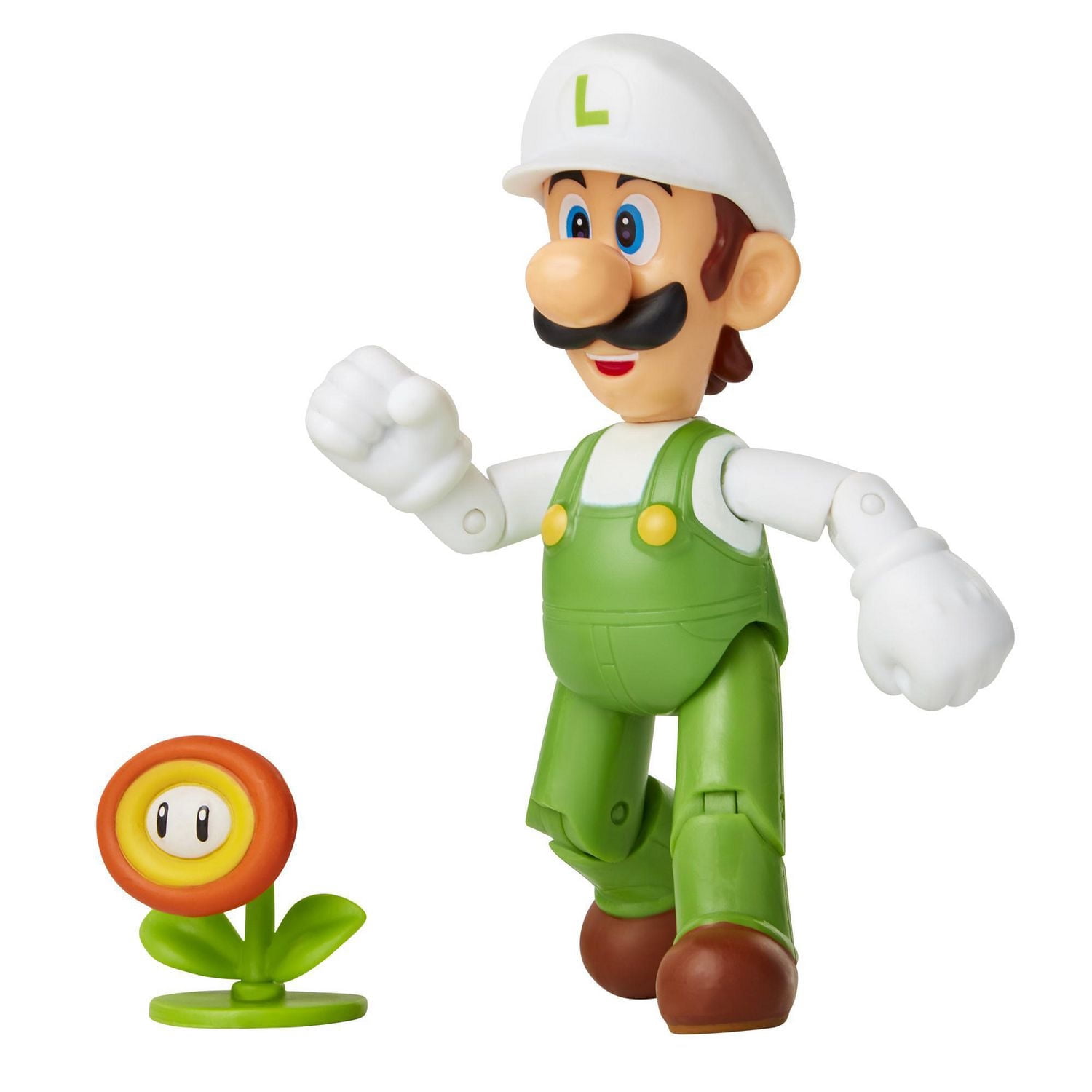 Figures 4 pouces Monde de Nintendo – Luigi de feu avec fleur de feu