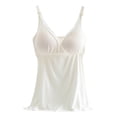 thumbnail image 1 of DPTALR Grossesse Débardeur de Grossesse Sans Manches à Col Rond Allaitement Haut d'Allaitement Uni Camisole Débardeur, 1 of 3