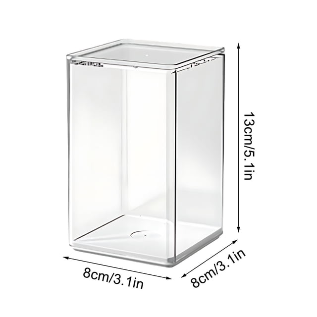 Plastic Storage Box 4-Piece Transparent Toy Doll Storage Box Storage for Toys