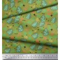 thumbnail image 2 of Soimoi Poly Georgette Fabric Geometric Sign,Clover & Monstera Leaves Fabric Prints by Yard 52 Inch Wide, 2 of 3