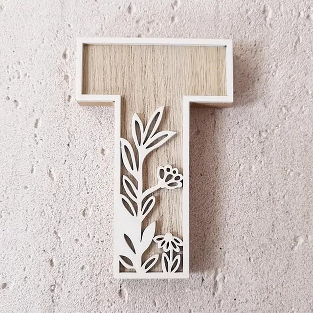 5 Inch Wooden Letters for Wall Decoration – for 's Room Craft Projects Name Signs Weddings and Home