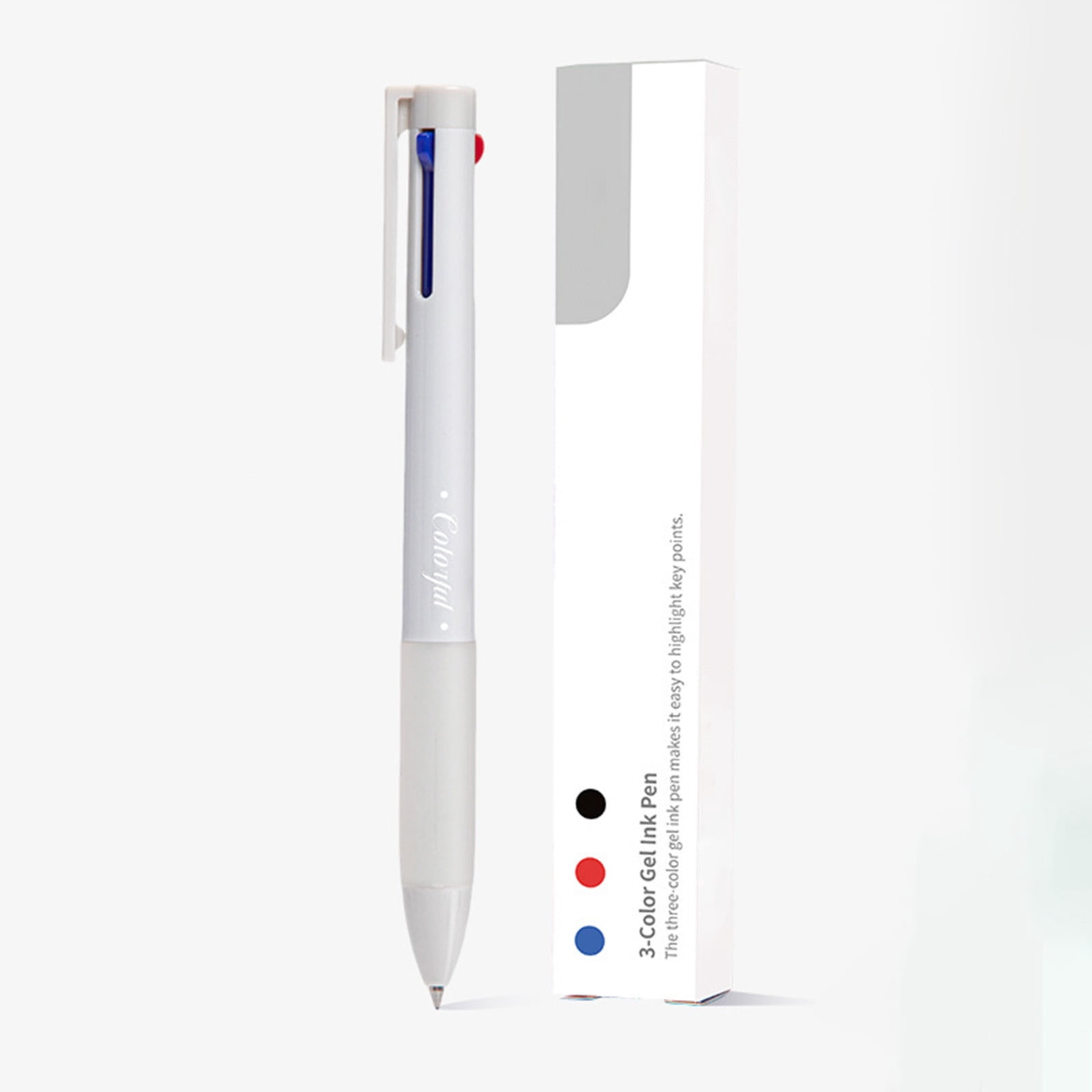 CEHVOM Fournitures de Rentrée Scolaire, Fournitures de Bureau, Marqueurs Trois Couleurs Stylos Modulaires Multifonctions à Clic Notes Stylos de Couleur Spéciale Stylos de Dessin Stylos de Signalisation