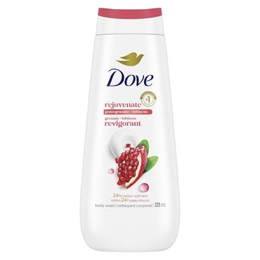 Dove Body Wash for 24H Lotion-Soft Skin Pomegranate & Hibiscus Scent Rejuvenate, 325 ml