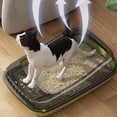 thumbnail image 4 of Cagogo Semi Enclosed Cat Litter Box, High Sided Splash Proof Litter Box for Large Cats Kittens, Extra Large Covered Cat Litter Box with Scoop, Indoor Cat Litter Box for Home Bathroom Odor Control, 4 of 6