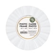 thumbnail image 1 of DesignOvation Frilly 4" x 4" White Decorative Tabletop Picture Frame, 1 of 10