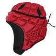 thumbnail image 1 of Graflsoa Casque de Gardien pour Jeunes Résistant aux Impacts avec Sangles Ajustables, Rouge Taille P, Protection en Mousse EVA pour Soccer et Baseball, 1 of 6