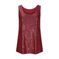 thumbnail image 3 of Plebaso Débardeurs à Paillettes Sans Manches pour Femmes, Mode Fête Clubwear, 3 of 6