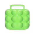 thumbnail image 1 of QualitChoice Plateau Portable pour Œufs Boîte de Rangement Support Camping 6/12 Conteneur à Œufs Vert 12 Compartiments 1Ensemble, 1 of 6