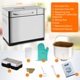 thumbnail image 4 of KBS 19-in-1 2LB Bread Maker Machine Fully Automatic LCD Display, Stainless Steel Model# 013, 4 of 7