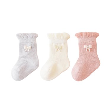 FAIWAD 3 Pairs Toddler Lace Socks Girls Ruffle Frilly Mesh Breathable Princess Socks Birthday Party Non Slip Ankle Socks