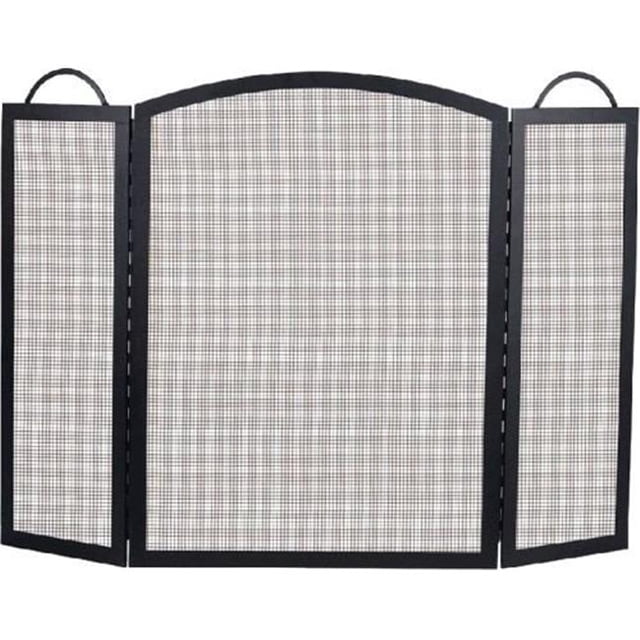 Dagan S130-39 Écran Arqué Central 3 Plis, Noir