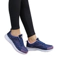 thumbnail image 1 of Espadrilles à Plateforme pour Femmes Femmes Mode en Maille Rondes à Brides Croisées Espadrilles Plates Chaussures de Course Chaussures Décontractées Femme Espadrilles pour Femmes Chaussures (Bleu Foncé, 5.5), 1 of 5