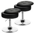 thumbnail image 1 of Costway Ensemble de 2 Tabourets de Coiffeuse Réglables Pivotants à 360° avec Rangement Chaise de Maquillage avec Plateau Noir, 1 of 10