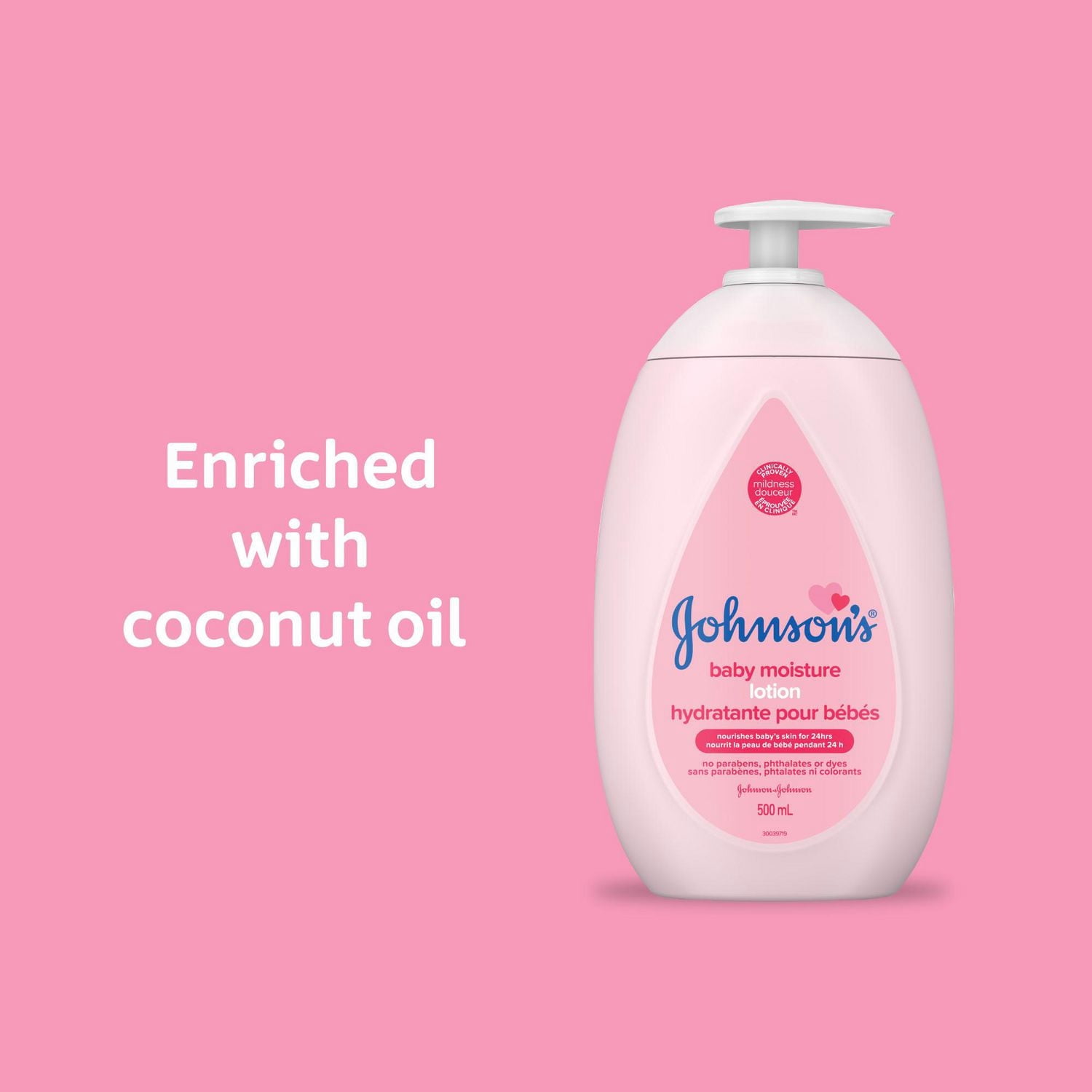 Johnson's Lotion pour Bébé pour Peaux Sèches et Délicates