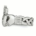thumbnail image 3 of Stainless Steel Polished Claddagh with Cross Ring 13 Size, 3 of 7