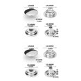 thumbnail image 2 of serony 100 Pcs Bouton-Pression en Acier Inoxydable Remplacement Bouton Pression Vêtements Jeans Valise Accessoires de Confection Type1 2ensemble, 2 of 6