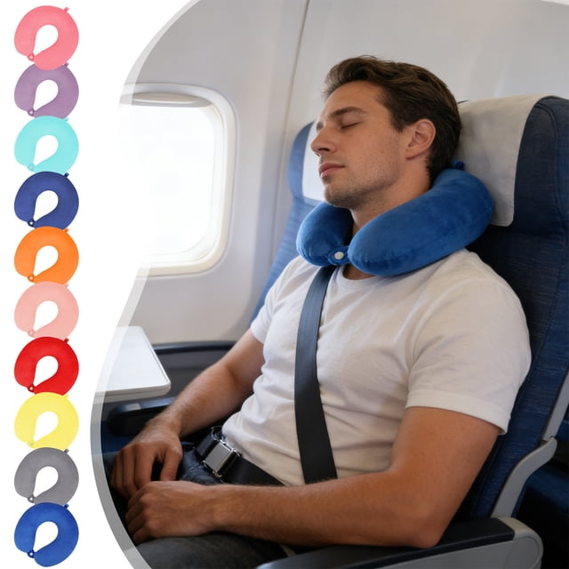 Sentmoon Cervical Neck Pillow for Sleeping Neck Pillow for Traveling U-shaped Pillow Cushion Trade Gifts Office Nap Pillow Travel Neck Pillow Airplane Neck Pillow Car U-shaped Pillow