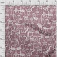 thumbnail image 3 of oneOone Cotton Poplin Twill Dusty Rose Fabric Abstract Face Craft Projects Decor Fabric Printed By The Yard 56 Inch Wide, 3 of 4