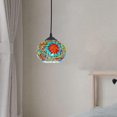thumbnail image 4 of Almencla Moroccan Turkish Pendant Lamp Ceiling Light Colored Glass Fixture Lighting D, 4 of 6