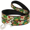 thumbnail image 2 of Dog Leash Classic TMNT Turtle Pizza 6 Feet Long 1.5 Inch Wide, 2 of 6