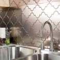 thumbnail image 2 of Fasade Monaco Vinyl 18in x 24in Backsplash Panel Brushed Nickel 5 Pack, 2 of 7