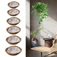thumbnail image 2 of serony Hanging Basket Non-woven Coco Liner Planter Inserts Planting Flowers 20cm, 2 of 9