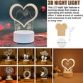 thumbnail image 2 of Desk LED USBNight Light Creative Bedroom Bedside Table Day gift Lamp I1U0, 2 of 8