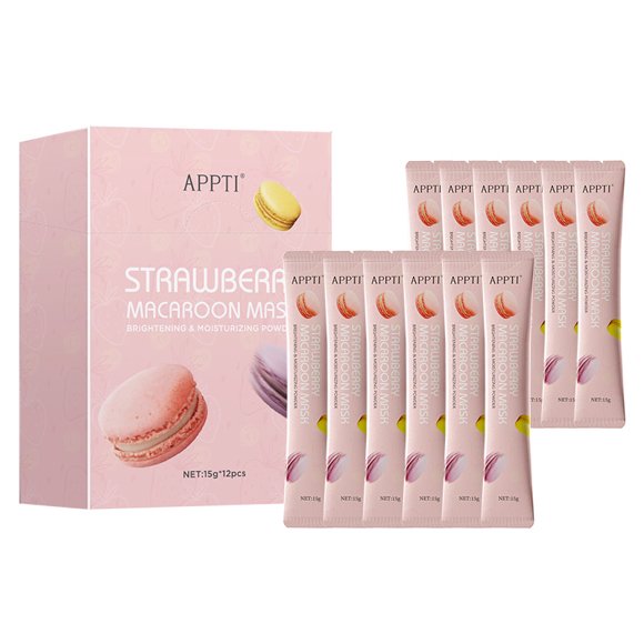 Rose Facial Masks Powder, Mud Mask DIY Spa Jelly Masks Clay Powders Mask Hyaluronic Collagen Vitamin C Peel Off Masks for Moisturizing Smoothing Facial Skin Care 12 Sacks