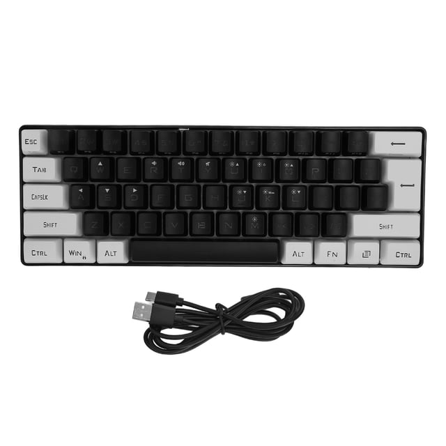 <p>Wired Keyboard, DC 5V 61 Keys Mini RGB Keyboard Plug And Play Mechanical Feeling Ergonomic For Business</p>