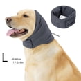 thumbnail image 1 of XYAIYT Dog Anxiety Relief Hood with Noise Reduction Adjustable Winter Calming Jacket for Small/Large Pets S/M/L Sizes(Gray,Large), 1 of 1